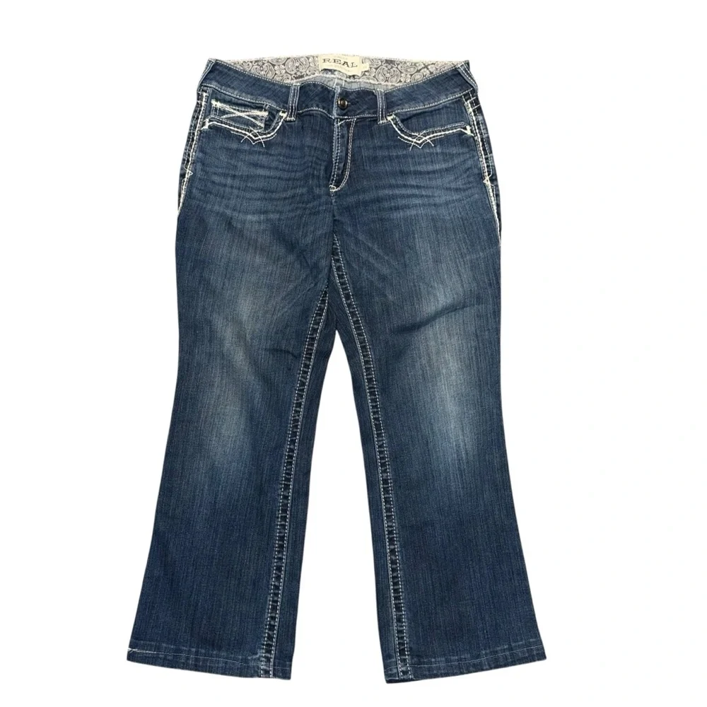 Ariat Real Denim 31R Low Rise Bootcut Jeans Marine 27x36 - Picture 1 of 9